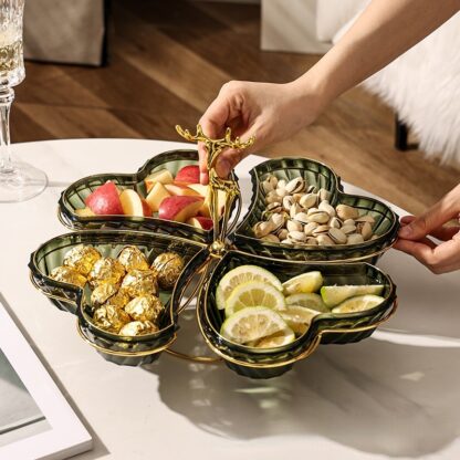 Heart-shaped Dried Fruit Dish with Nordic Light Design - Image 2