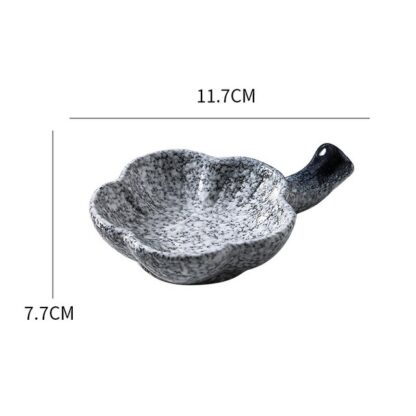Flower Shape Ceramic Sauce Dish - Image 5