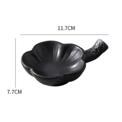 Flower Shape Ceramic Sauce Dish - Image 6