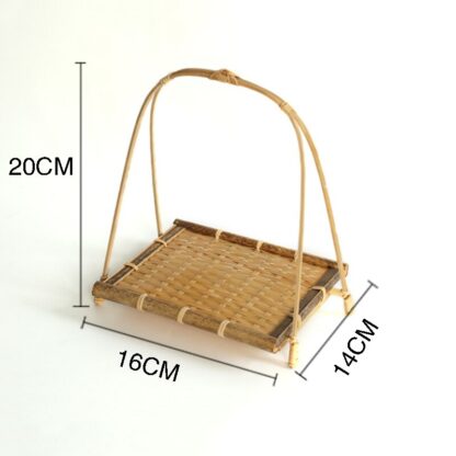 Square Basket Plate for Tempura, Sushi and Snacks - Image 2