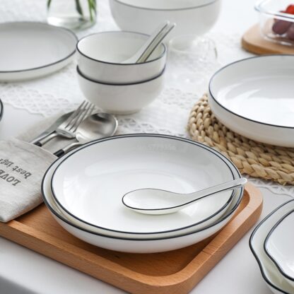 Ceramic Kitchen Plate and Bowl - Image 2