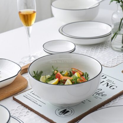 Ceramic Kitchen Plate and Bowl - Image 3