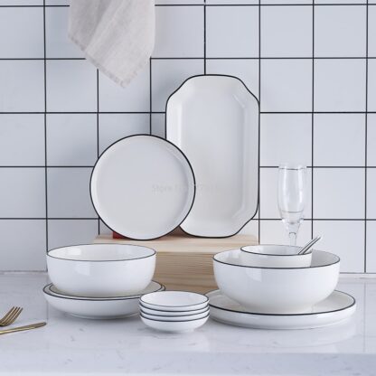 Ceramic Kitchen Plate and Bowl - Image 4