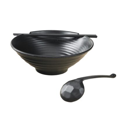 Black Noodles Soup Bowl