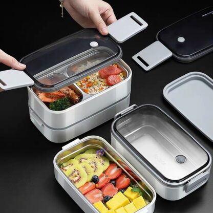 Portable 2-Layer Lunch Box - Image 2