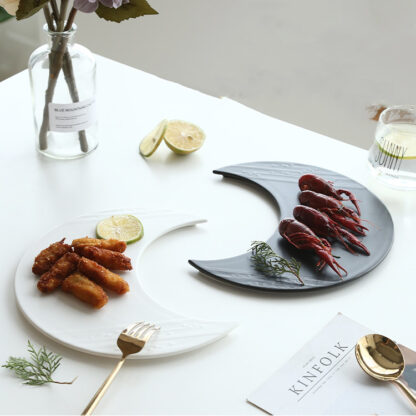 Moon Shape Ceramic Plates
