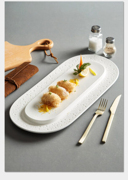 Modern Ceramic Dinner Plate - Image 4