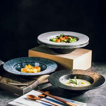 Oversized Ceramic Dinner Plates - Image 3