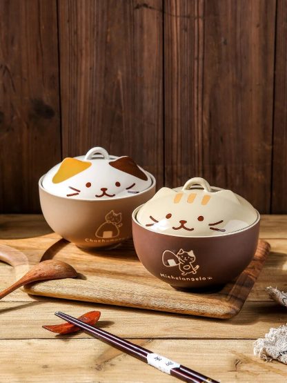 Cat Cover Ceramic Bowl