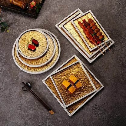 Flat Ceramic Sushi Plate - Image 2