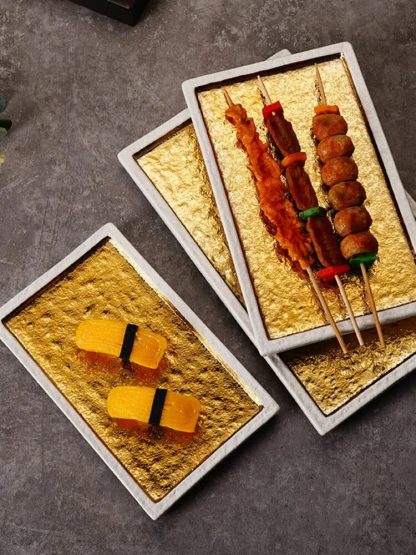 Flat Ceramic Sushi Plate - Image 4