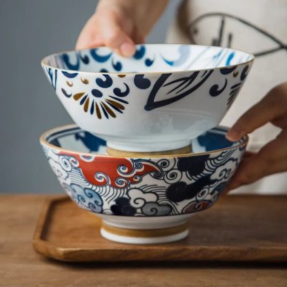 Ceramic Ramen Salad Bowl - Image 8