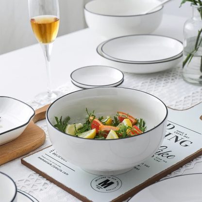Luxury White Ceramic Plate - Image 2
