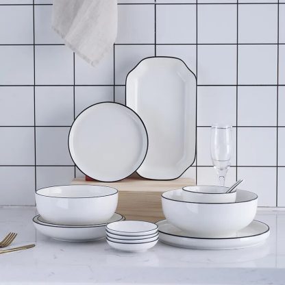 Luxury White Ceramic Plate - Image 4