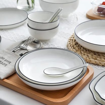 Luxury White Ceramic Plate