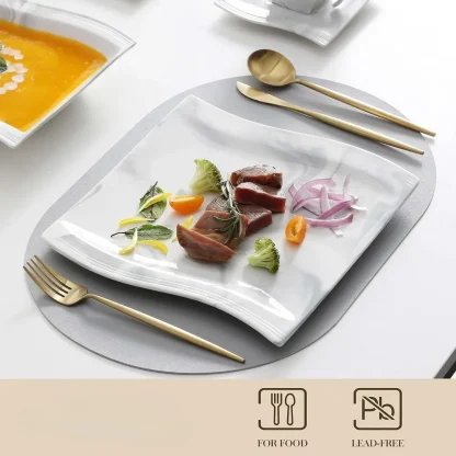 Luxury Dining Set with Marble Design - Image 3