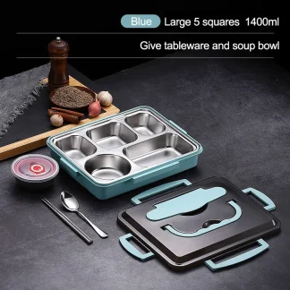 Sealed Lunch Box with Cutlery Storage