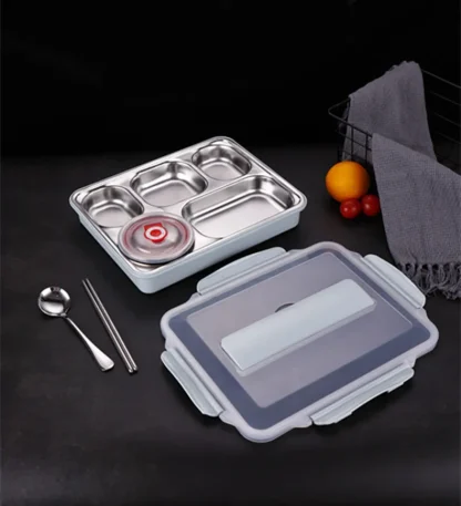 Sealed Lunch Box with Cutlery Storage - Image 3