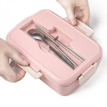 Meal Prep Box with Utensil Storage