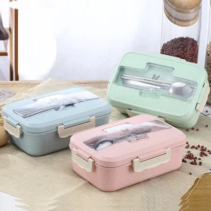 Meal Prep Box with Utensil Storage - Image 3